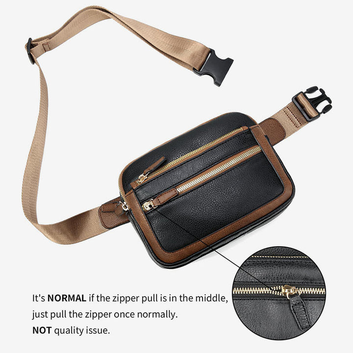Multifunktionale Gürteltasche aus PU-Leder für Damen und Herren