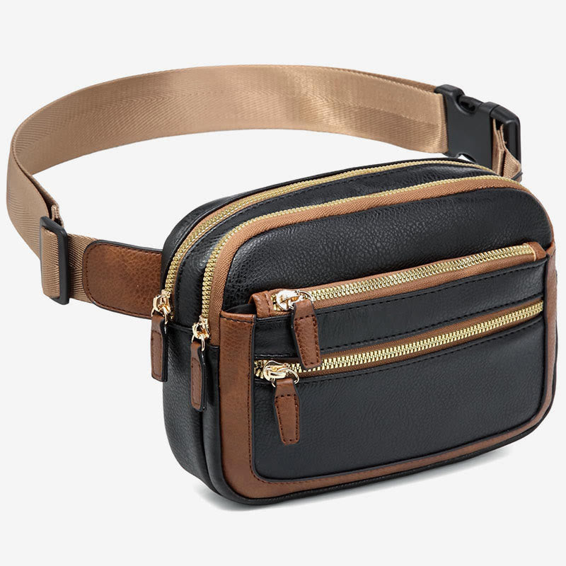 Multifunktionale Gürteltasche aus PU-Leder für Damen und Herren