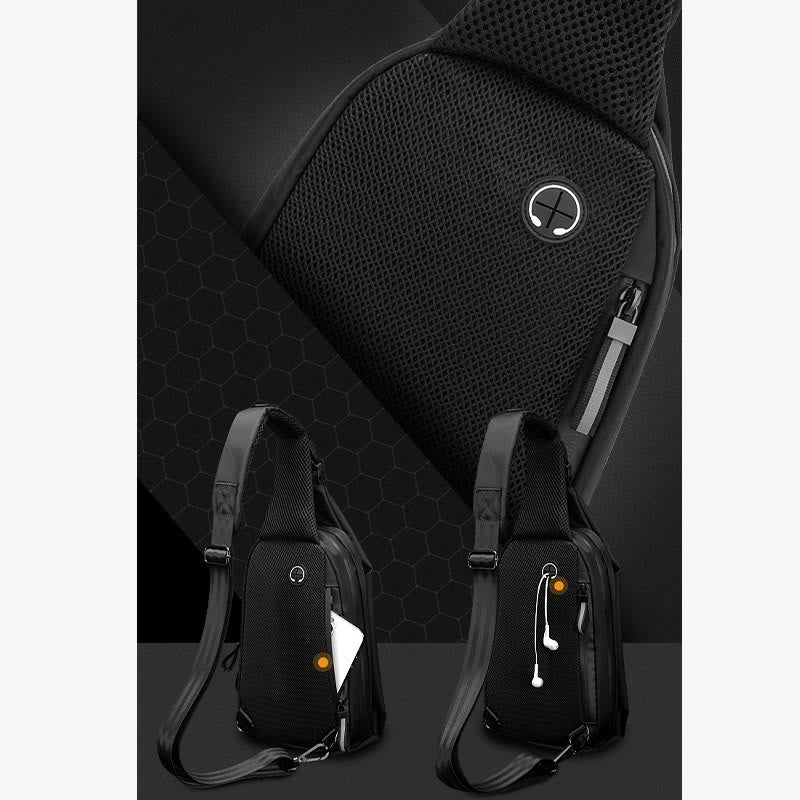 Leichte Reisetasche für Männer Trendy One-Shoulder Sling Bag Daypack