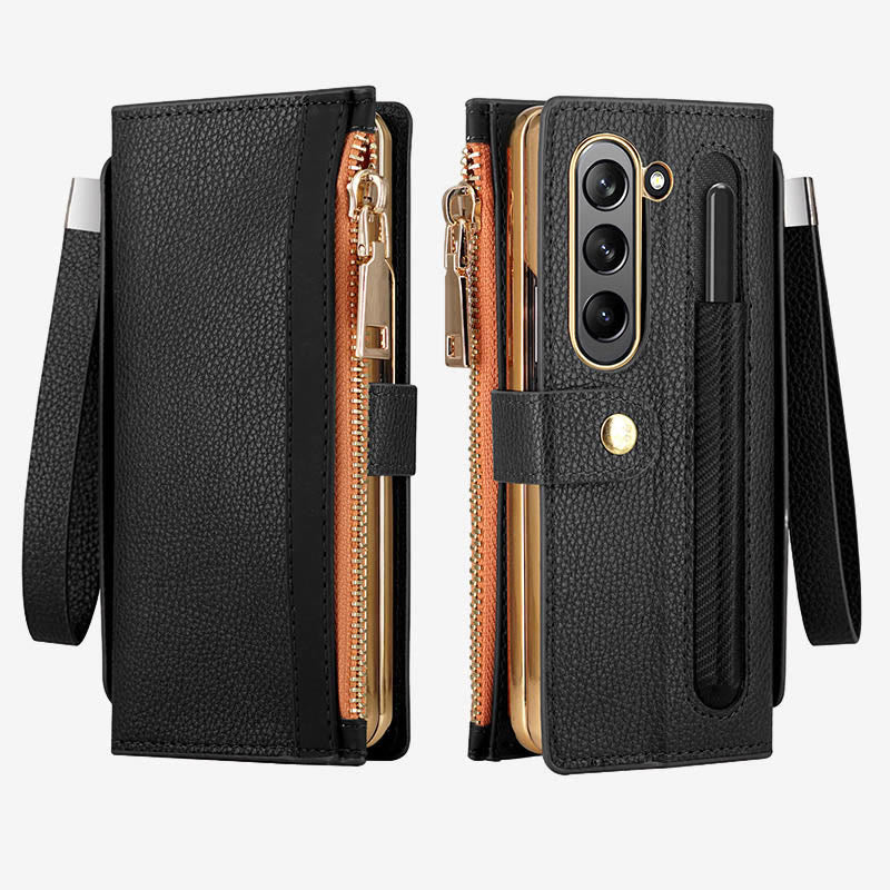 Samsung Fold Series Telefonhülle für Business RFID Kleine Geldbörse