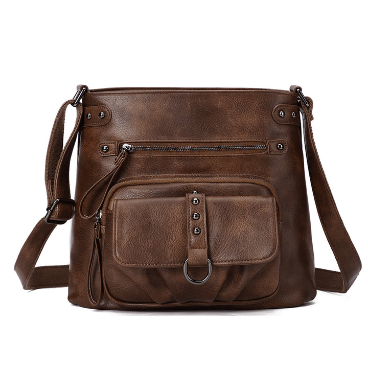 Crossbody-Tasche für Frauen mit Reißverschluss, verstellbarem Riemen, weiche Leder-Schulterhandtaschen