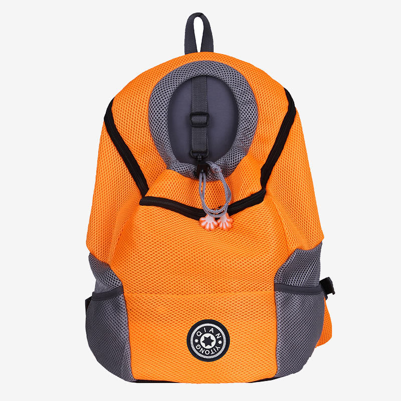 Haustierträger-Rucksack, belüfteter Netz-Rucksack mit Sicherheitsgurt