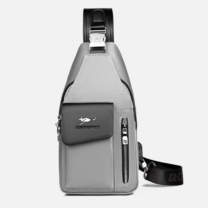 Doppelschichtige Lässige Umhängetasche Ein-Schulter Rucksack für Männer