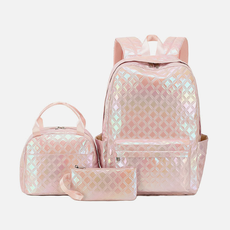 3Pcs Tie-Dye Schulranzen Set Rucksack Lunchbeutel Federmäppchen