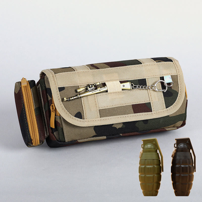 Taktischer Großraum-Stiftemechanismus Camo Reißverschluss-Stiftemechanismus