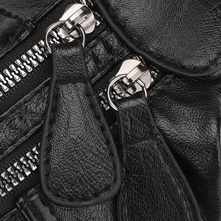 Multi-Pocket Vegan Leder Tote Umwandelbarer Rucksack Reise Freizeit Handtaschen