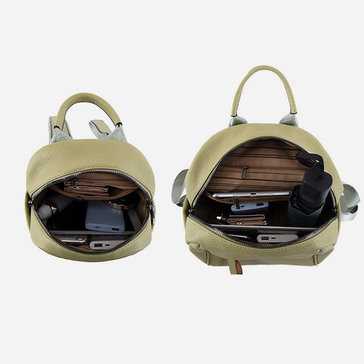 Weicher veganer Leder-Rucksack, kleine modische Rucksack-Tasche für Frauen