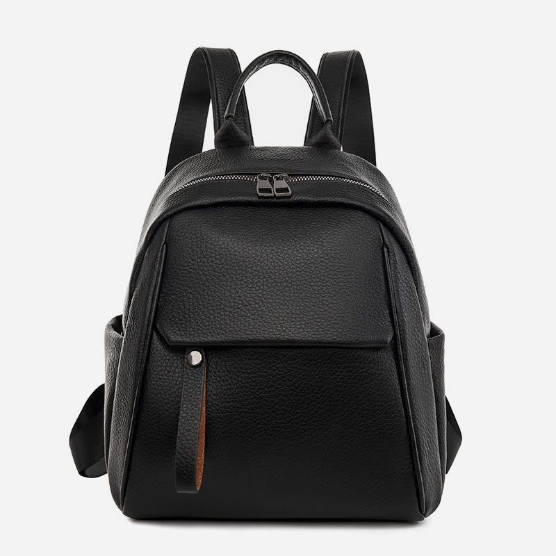 Weicher veganer Leder-Rucksack, kleine modische Rucksack-Tasche für Frauen
