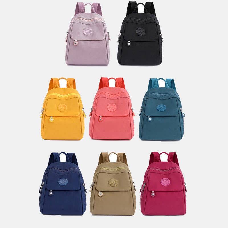 Mini Rucksack Handtasche Einfarbiger Reiserucksack Tagesrucksack für Frauen