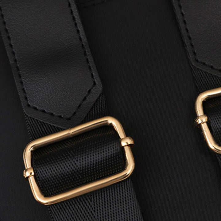 Mehrtaschen-Stepp-Rucksack-Schultertasche für Frauen mit Schulterriemen