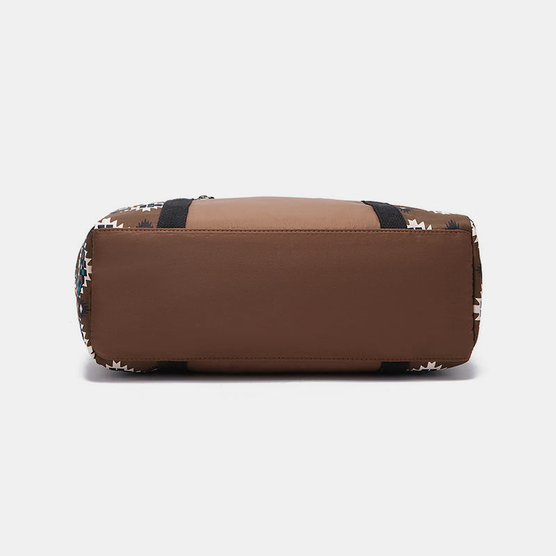Große Tragetasche mit Retro-Böhmen-Print, Umhängetasche