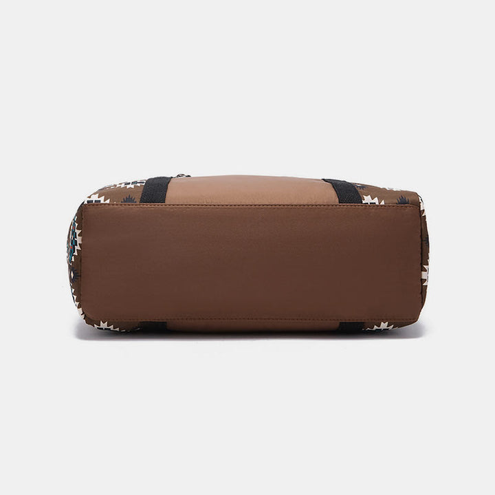 Große Tragetasche mit Retro-Böhmen-Print, Umhängetasche