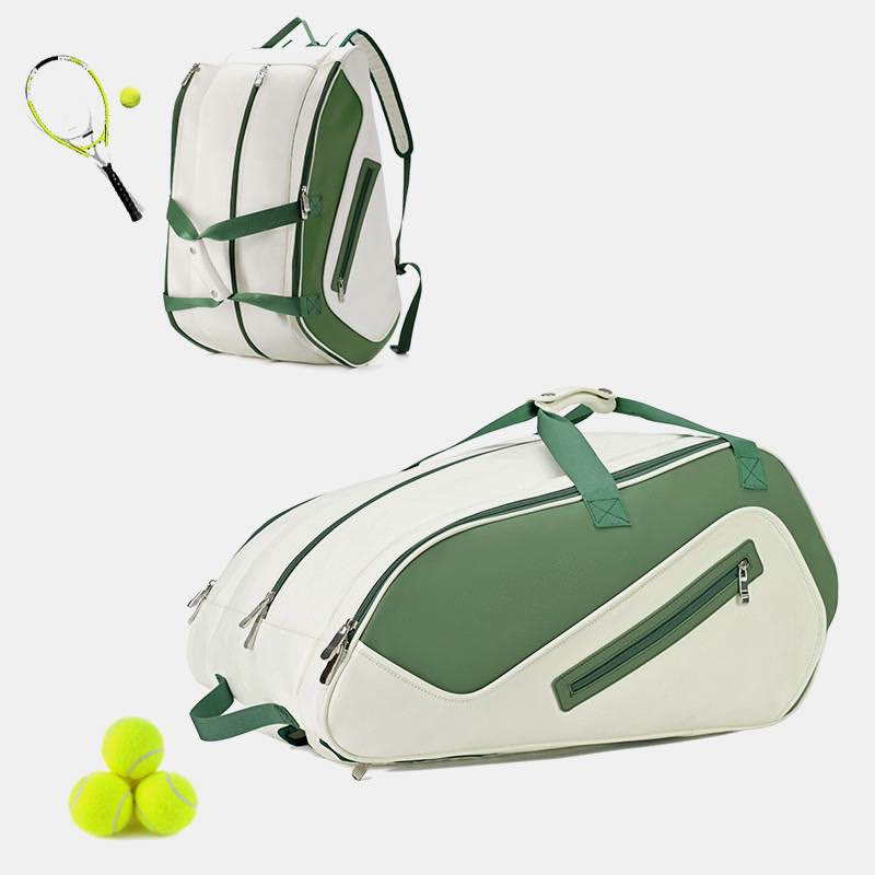 Großer Schlägerrucksack, Tennis- und Pickleball-Paddle-Tasche mit Schuhfach