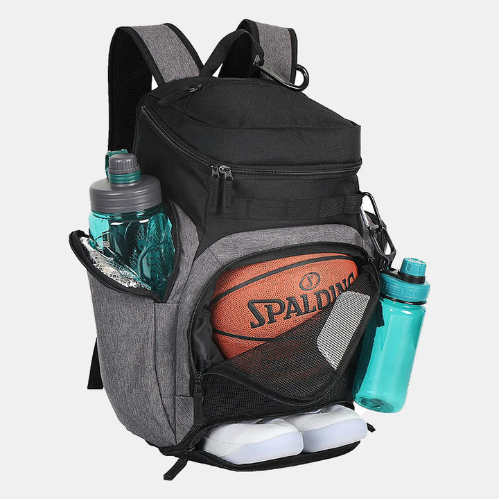 Unisex Fußball Basketball Rucksack Sport Rucksack mit Schuhfach