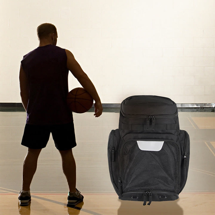 Unisex Fußball Basketball Rucksack Sport Rucksack mit Schuhfach
