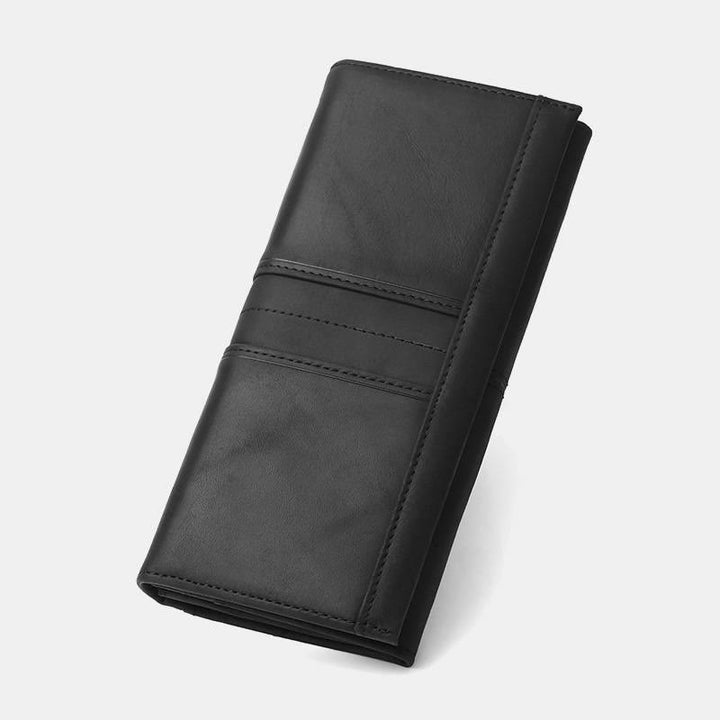 RFID-blockierende und diebstahlsichere Geldbörse aus echtem Leder