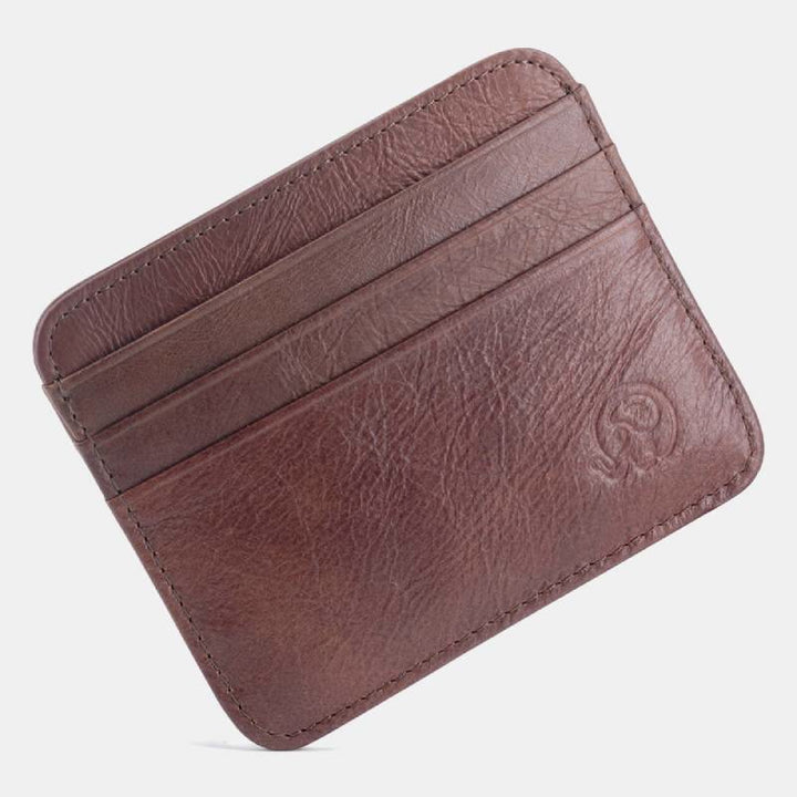 Schlanke minimalistische Vordertasche Brieftasche aus echtem Leder Kartenhalter Kartenetui - Stil 42 - image 50