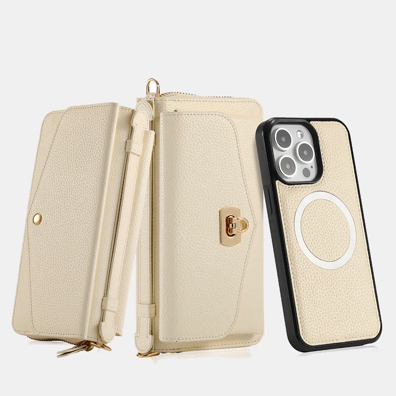 RFID-blockierende magnetische Brieftaschen-Telefonhülle für das iPhone