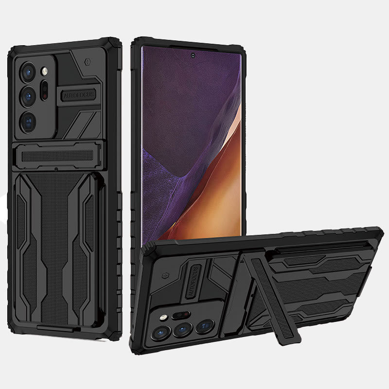 Silikon-Telefon-Brieftaschenhülle für iPhone mit abnehmbarem Kartenhalter und Ständer