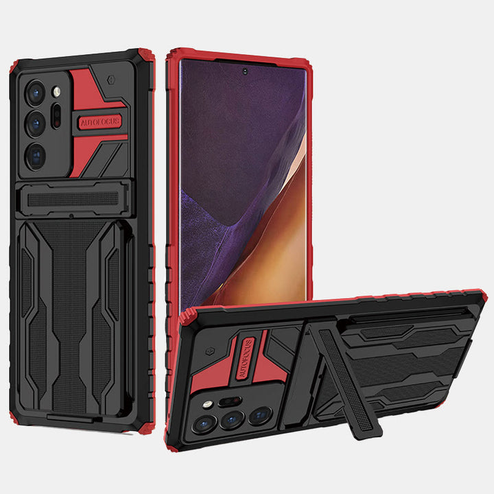 Silikon-Telefon-Brieftaschenhülle für iPhone mit abnehmbarem Kartenhalter und Ständer