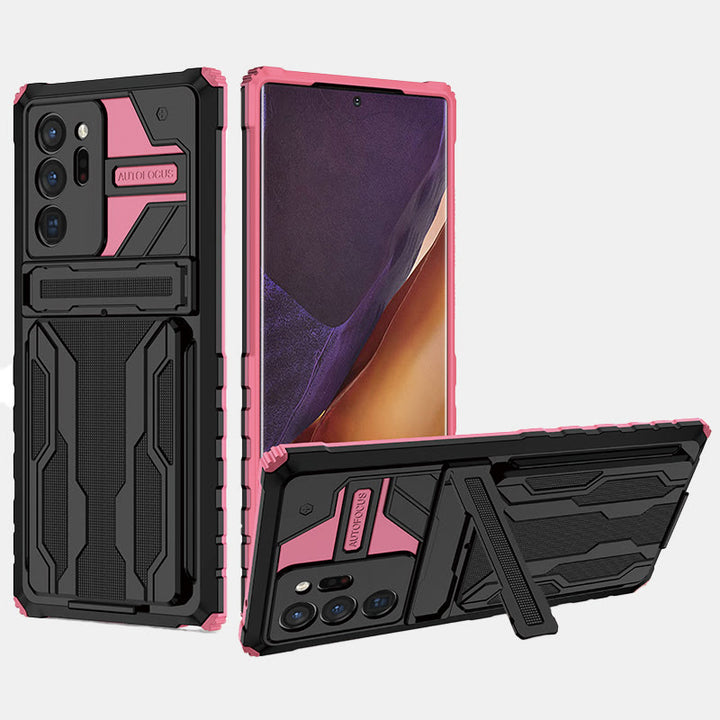 Silikon-Telefon-Brieftaschenhülle für iPhone mit abnehmbarem Kartenhalter und Ständer