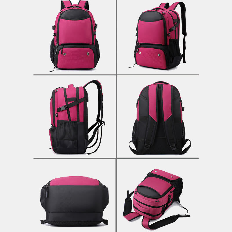 Extra großer Funktionsrucksack Sporttasche Schlägertasche mit Schuhfach