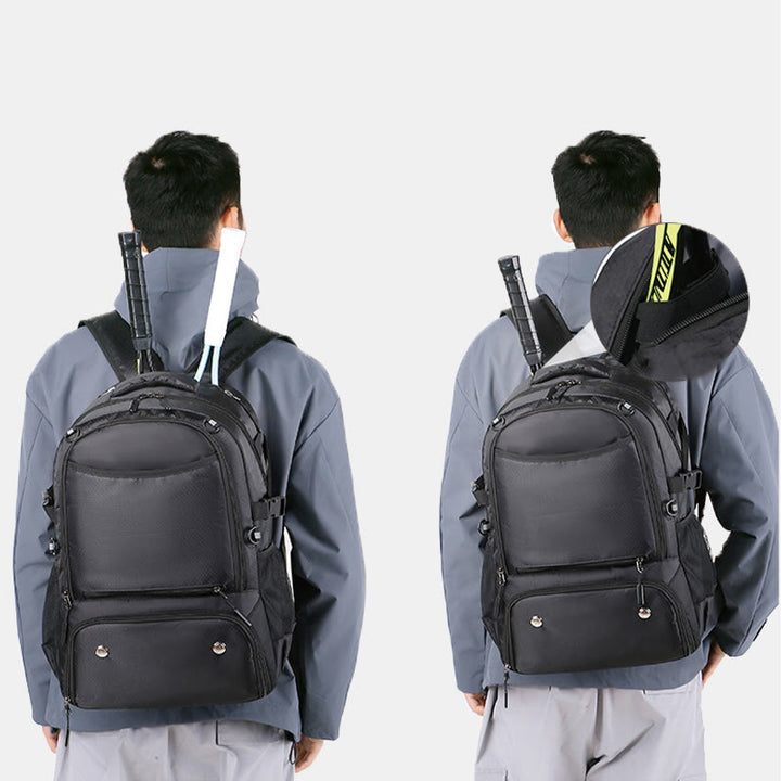 Extra großer Funktionsrucksack Sporttasche Schlägertasche mit Schuhfach