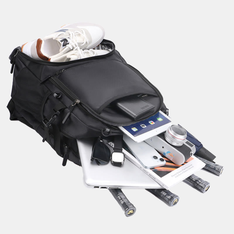 Extra großer Funktionsrucksack Sporttasche Schlägertasche mit Schuhfach