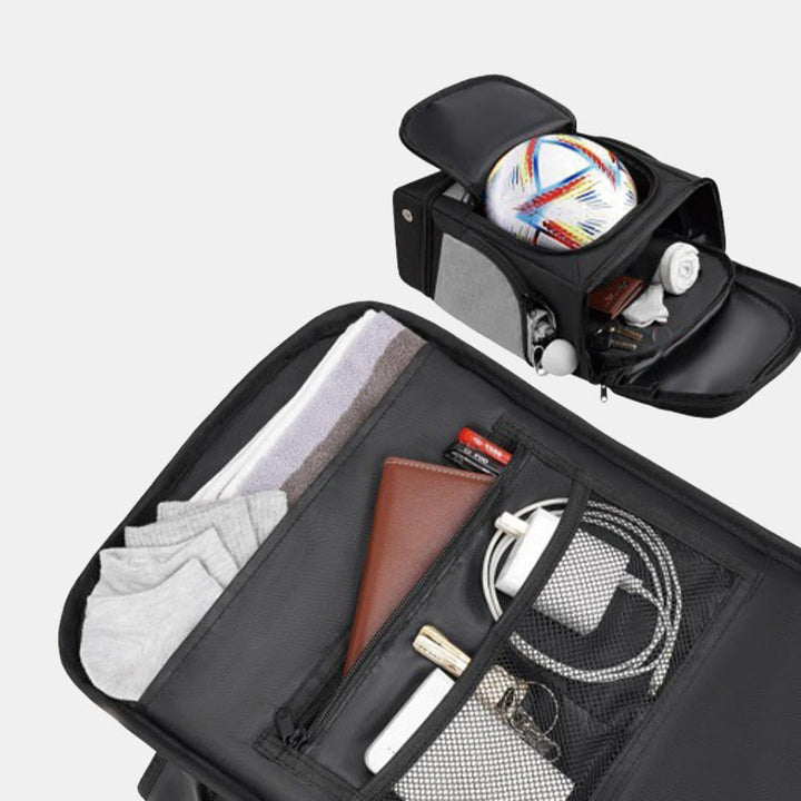 Funktionelle Sporttasche Outdoor Rucksack mit Ballfach & Schuhfach