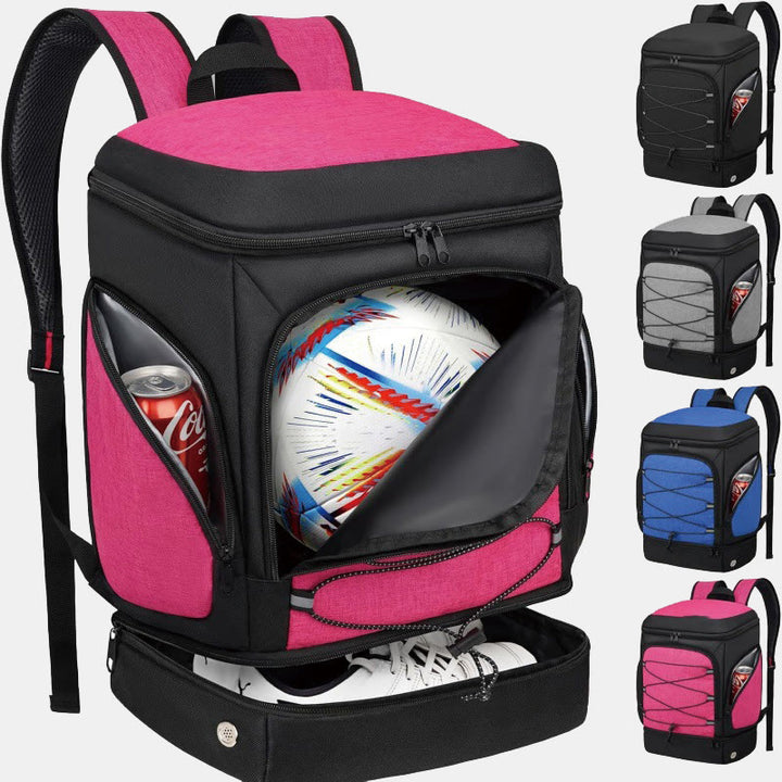 Funktionelle Sporttasche Outdoor Rucksack mit Ballfach & Schuhfach