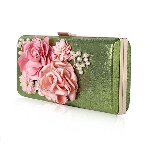 Abendtasche mit Blumenmuster
