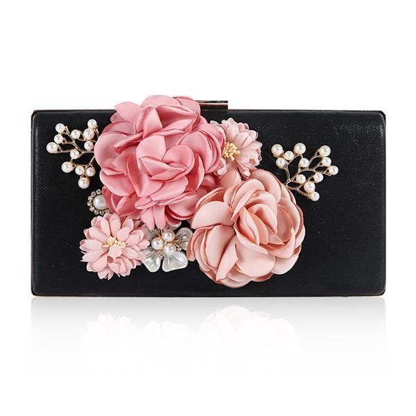 Abendtasche mit Blumenmuster
