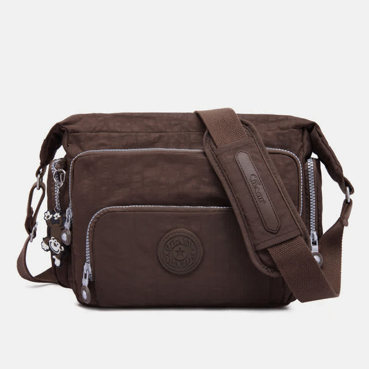 Umhängetasche für Damen, leicht, mehrere Taschen, lässige Schultertasche aus Segeltuch