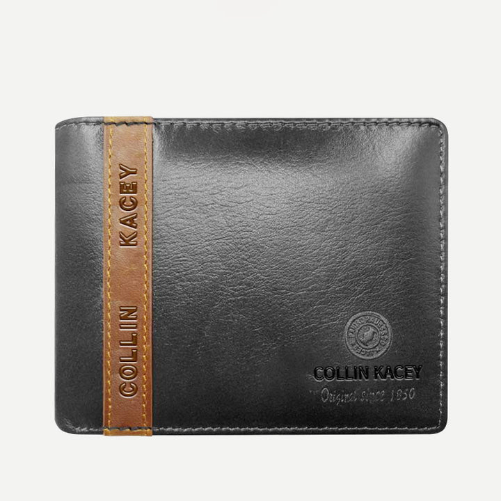 Herren Retro Bifold Kurze Geräumige Leder Geldbörse Multi Style Optionals