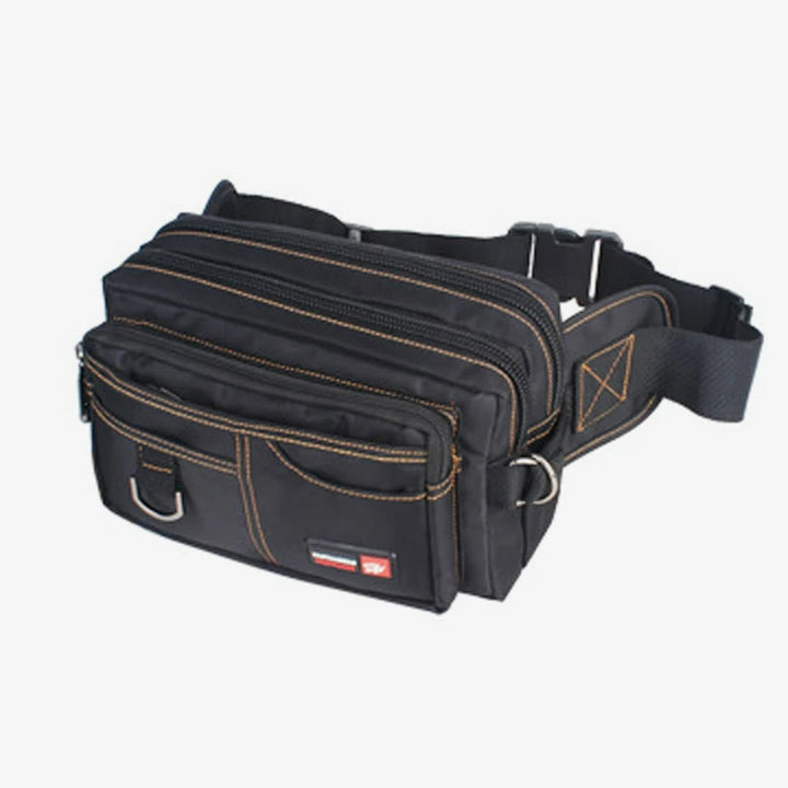 Wasserdichte Hüfttasche für Herren, multifunktionale große Canvas-Tasche für den Außenbereich