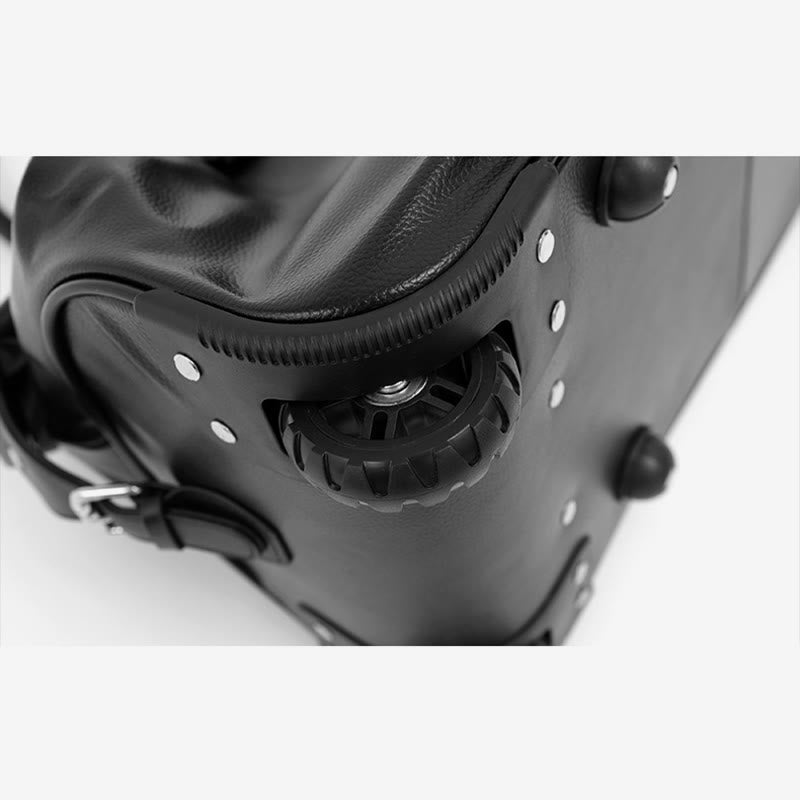 Tragbare Reisetasche für Damen und Herren, große Reisetasche aus Leder