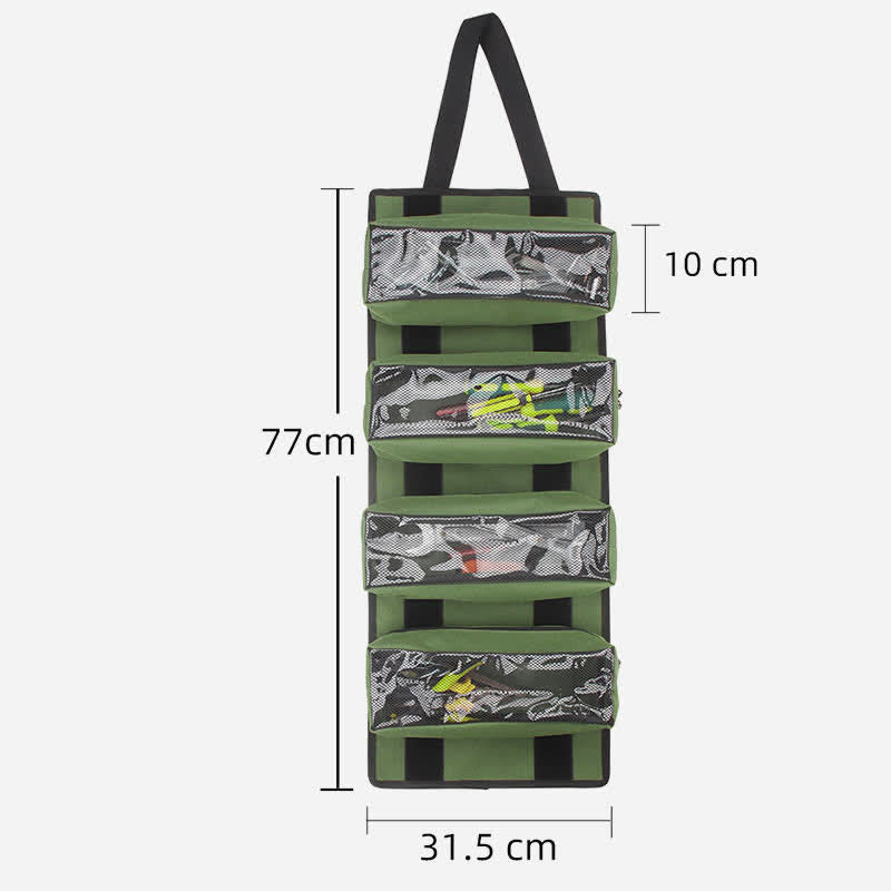 Werkzeug-Rolltasche, robuster Werkzeug-Organizer mit 4 herausnehmbaren Beuteln
