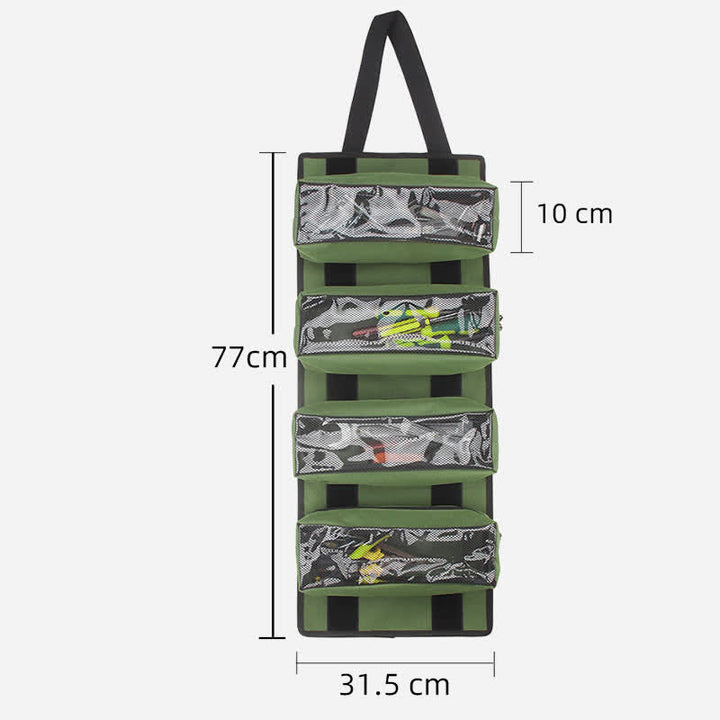 Werkzeug-Rolltasche, robuster Werkzeug-Organizer mit 4 herausnehmbaren Beuteln