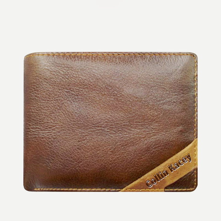 Herren Retro Bifold Kurze Geräumige Leder Geldbörse Multi Style Optionals