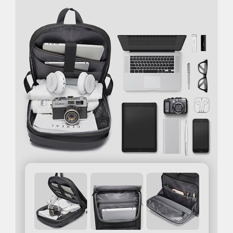 Wasserdichter Multifunktions-Business-Laptop-Rucksack für Herren mit USB-Ladeanschluss