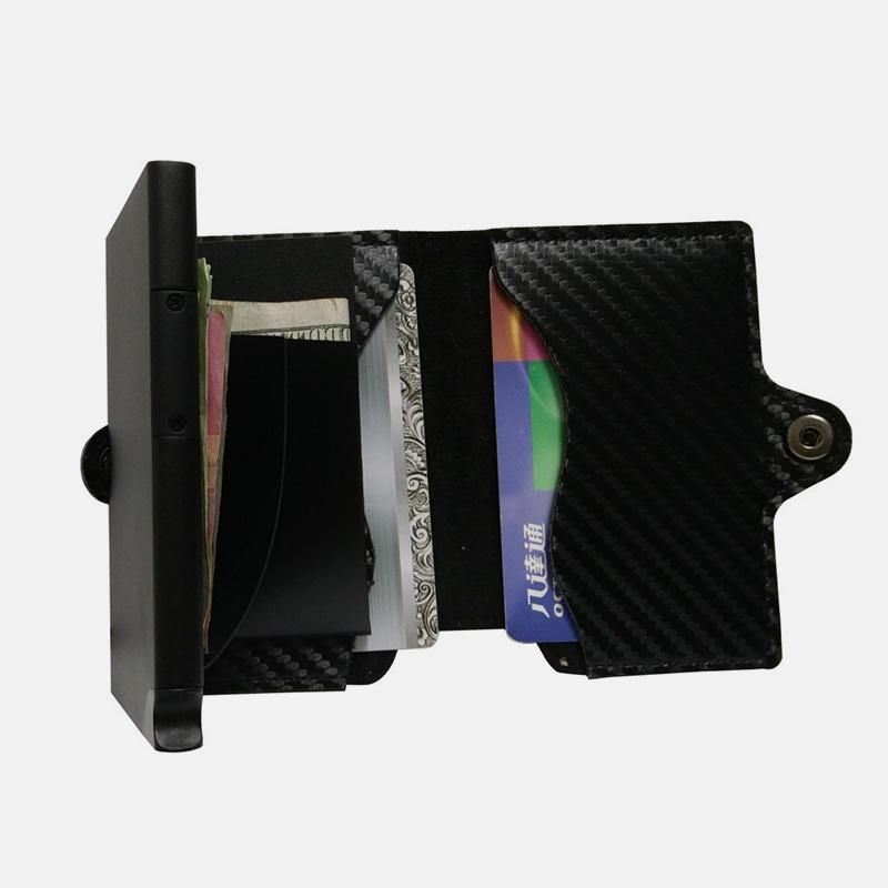 RFID-Mini-Slim-Geldbörse mit Kartenetui aus Metall