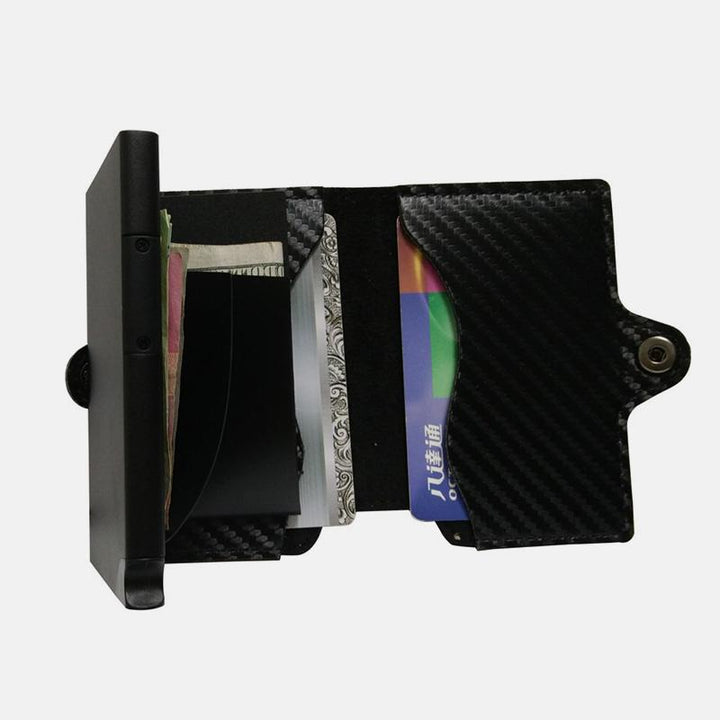 RFID-Mini-Slim-Geldbörse mit Kartenetui aus Metall
