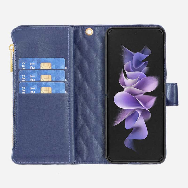 Unisex Luxus Leder Brieftasche Fall Passt für Samsung Galaxy Z Fold 3 4 5