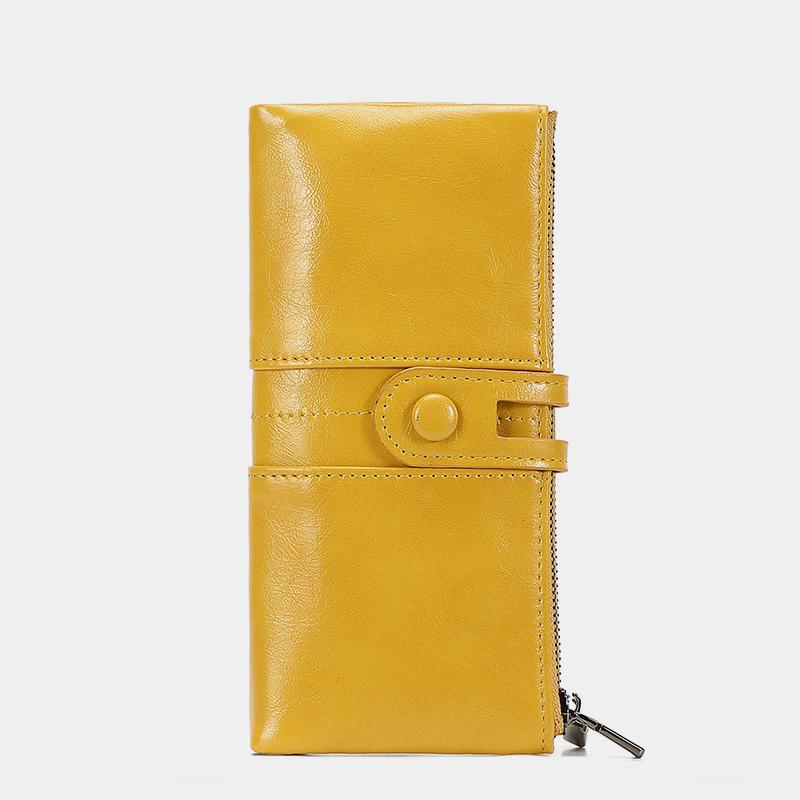 Lange Geldbörse im Vintage-Stil mit RFID-Schutz
