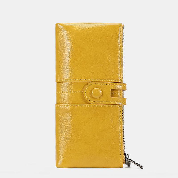 Lange Geldbörse im Vintage-Stil mit RFID-Schutz
