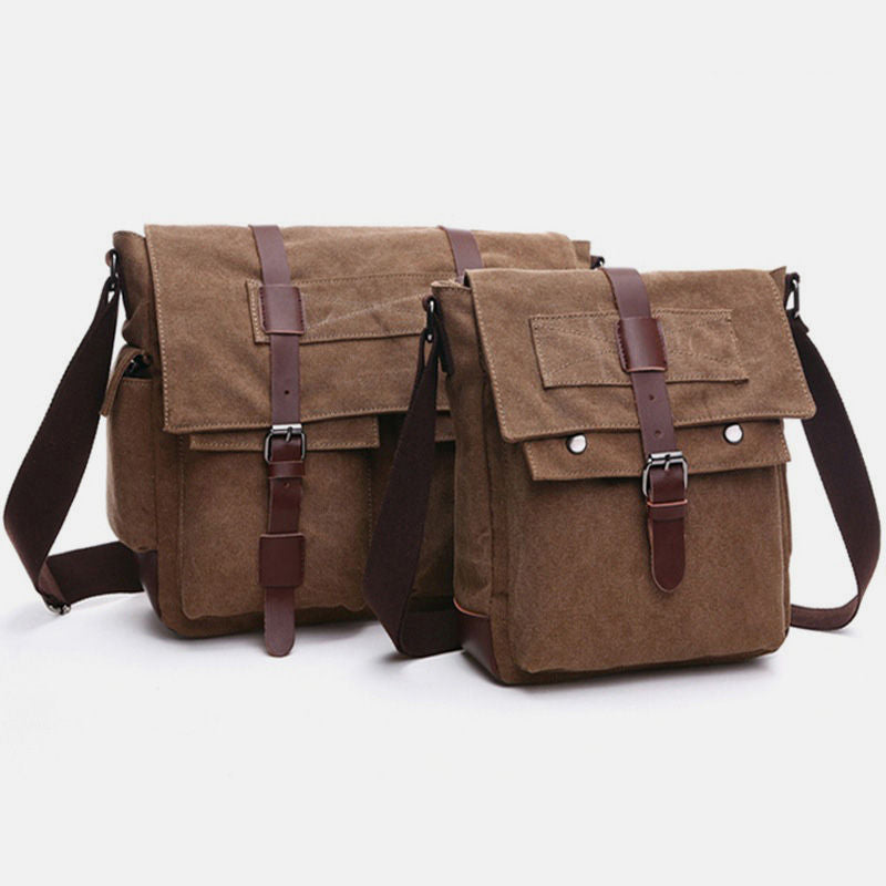 Retro Business Messenger Bag mit mehreren Taschen