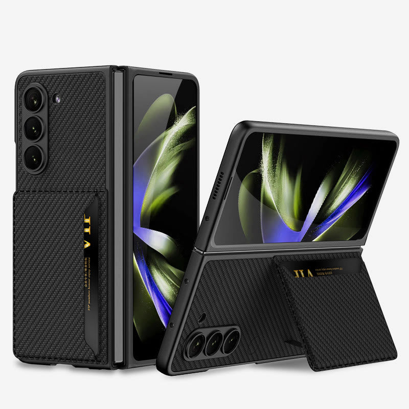 Faltbare Clamshell-Telefonhülle für Samsung Z Fold 5 Kartenhalter