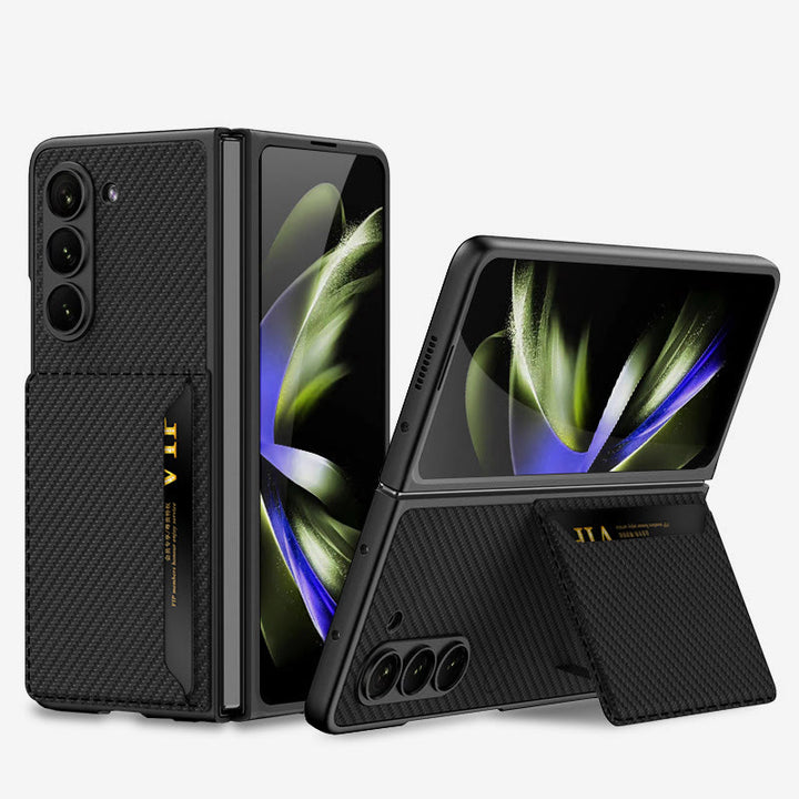 Faltbare Clamshell-Telefonhülle für Samsung Z Fold 5 Kartenhalter