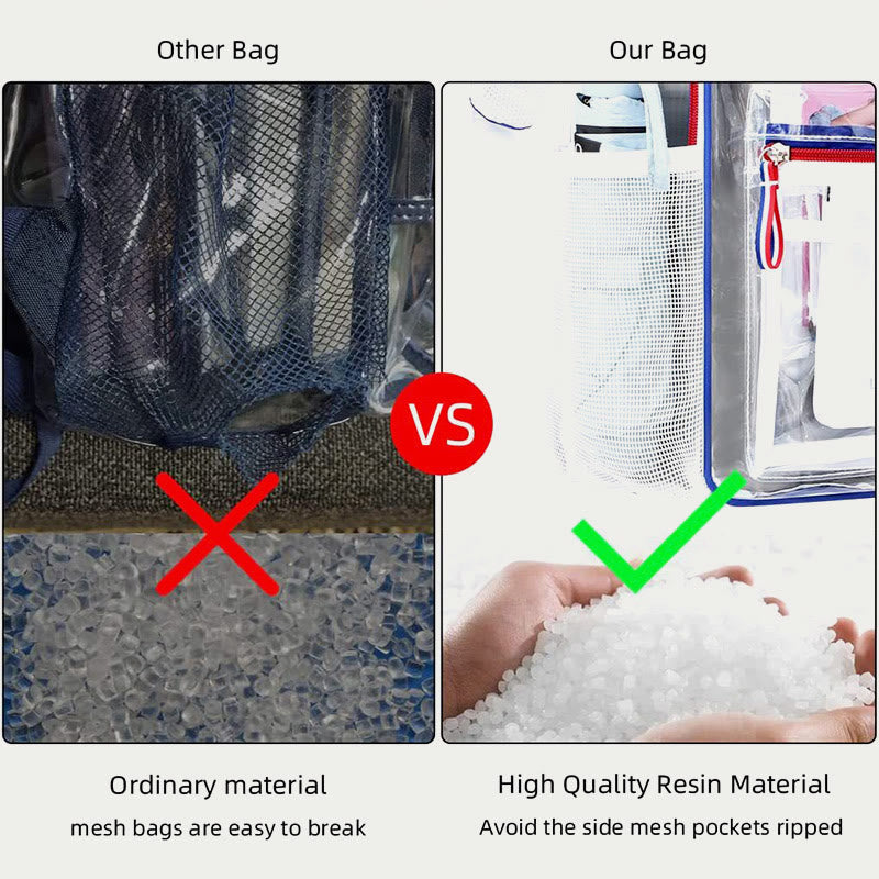 PVC-Rucksack für Erwachsene im Freien, transparente große, durchsichtige Tasche