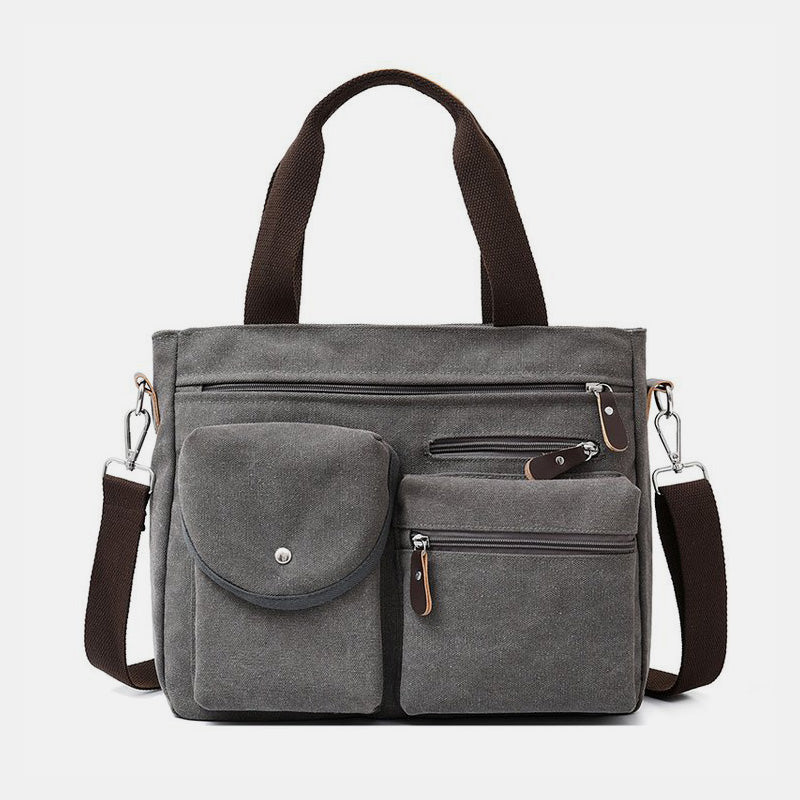 Lässige Umhängetasche mit großem Fassungsvermögen und mehreren Taschen
